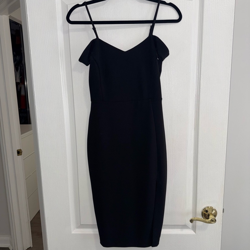 Express Black Midi Dress